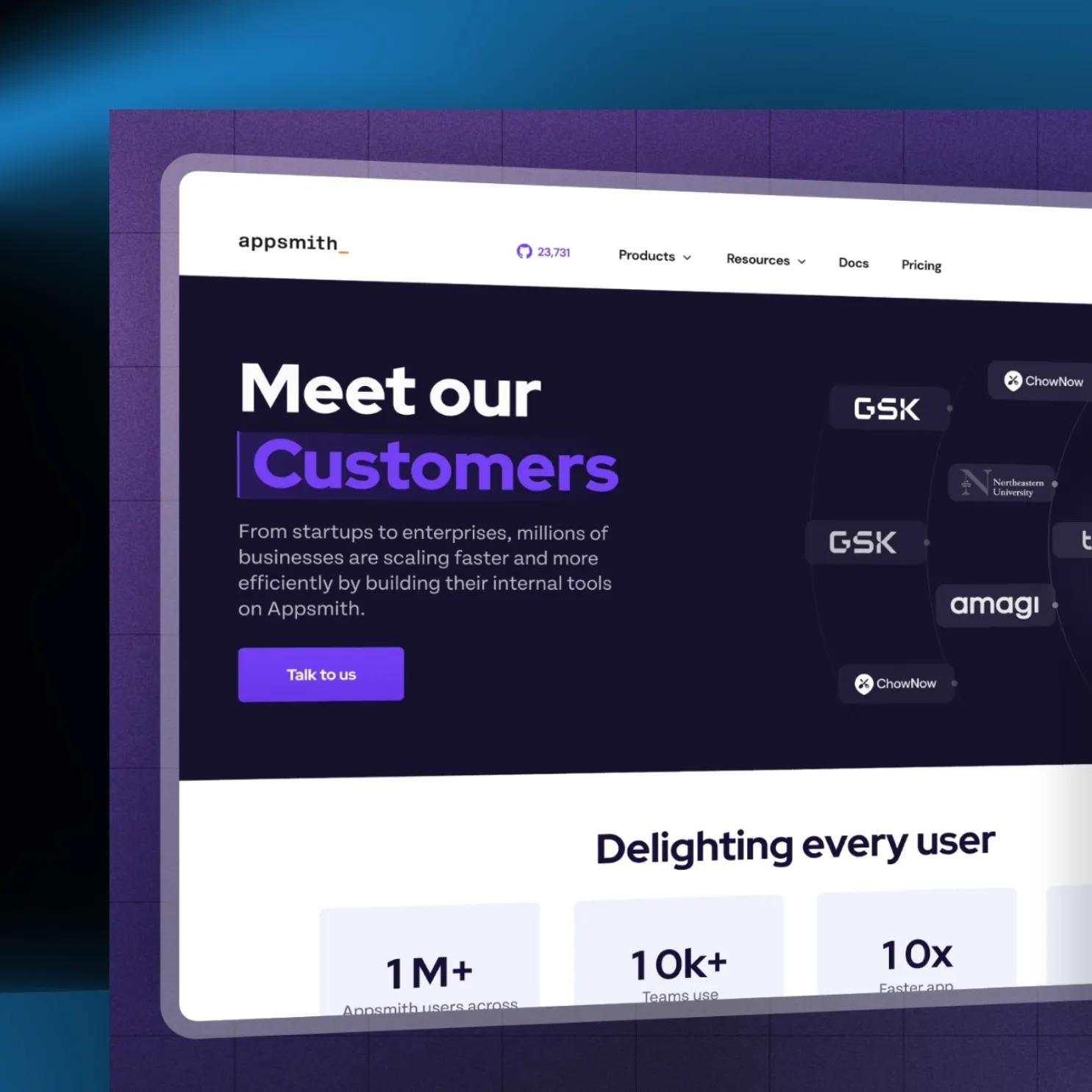 Panorbit - Our Works - Tech - Appsmith Website