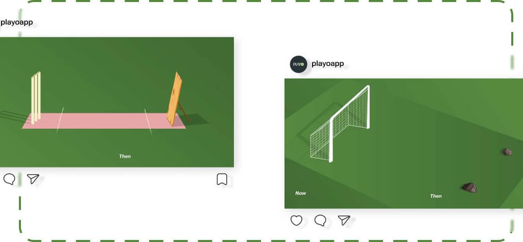 playo social media mockup