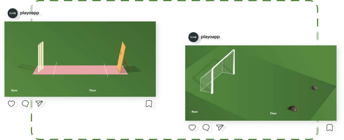 playo social media mockup